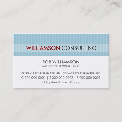 Customizable MASCULINE BUSINESS CARD :: minimal pinstripe 14