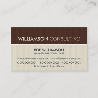 MASCULINE BUSINESS CARD :: minimal pinstripe 4