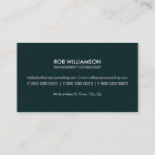 MASCULINE BUSINESS CARD :: minimalist smart simple (Back)
