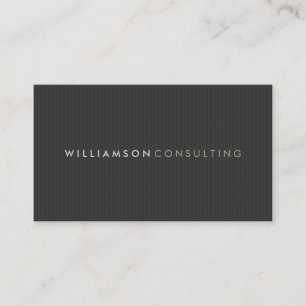 MASCULINE BUSINESS CARD :: simple pinstripe 1