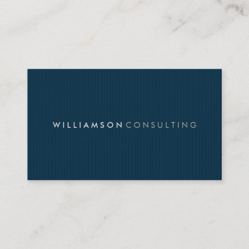 Customizable MASCULINE BUSINESS CARD :: simple pinstripe 3