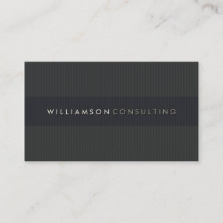MASCULINE BUSINESS CARD :: simple pinstripe 3D 1