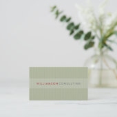 MASCULINE BUSINESS CARD :: simple pinstripe 3D 13 (Standing Front)
