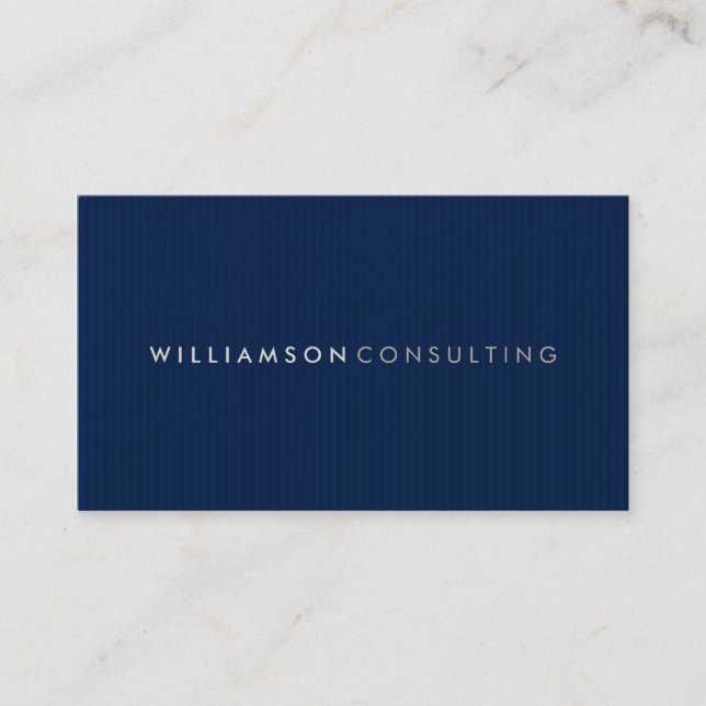 MASCULINE BUSINESS CARD :: simple pinstripe 4 (Front)