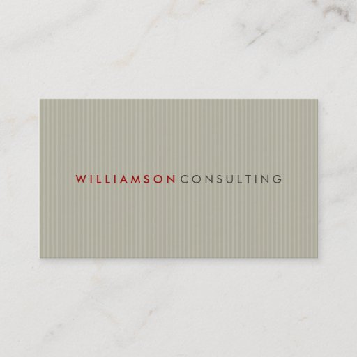 Customizable MASCULINE BUSINESS CARD :: simple pinstripe 9