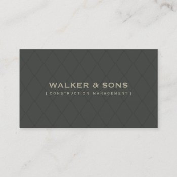 Masculine Business Card :: Simply Smart 5 by edgeplus at Zazzle