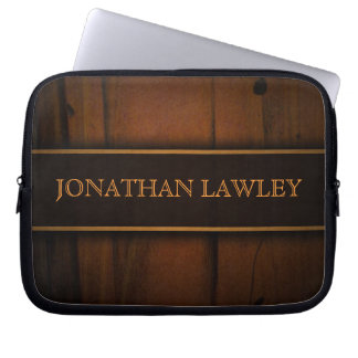 Masculine Classy Faux Baltic Pine Laptop Sleeve