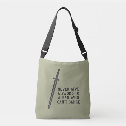 Masculine Dance Theme on Your Choice of Color Crossbody Bag