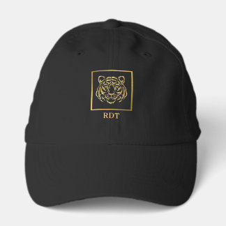 Masculine Gold Metallic-Look Tiger Hat