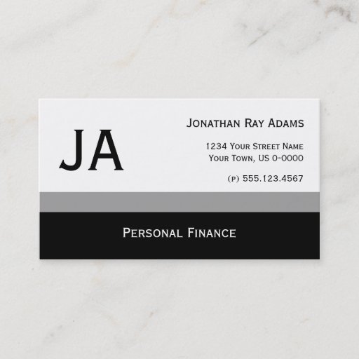 Customizable Masculine Gray and Black Stripes Business Cards