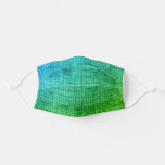 Masculine Grunge Green Geometric Hipster Pattern Adult Cloth Face Mask