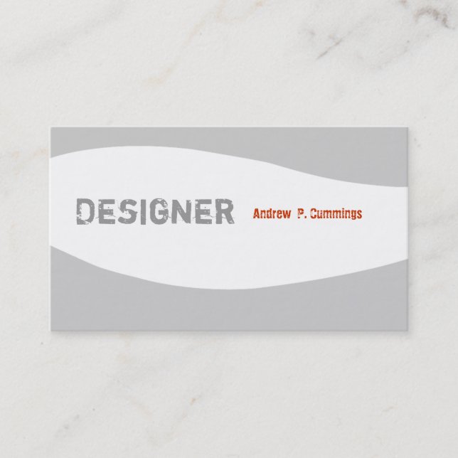 Masculine Guy Minimal  Designer Designs Business Card (Front)