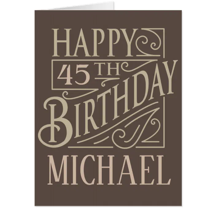 Masculine Happy Birthday Design Card Zazzle Com
