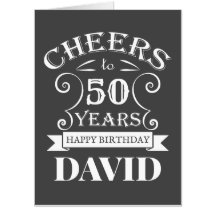 Masculine happy birthday design card