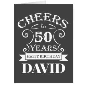 Masculine happy birthday design card