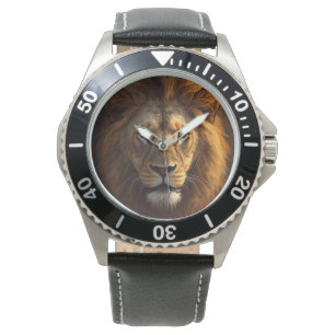 Masculine ,Lion King Background, Men Watch