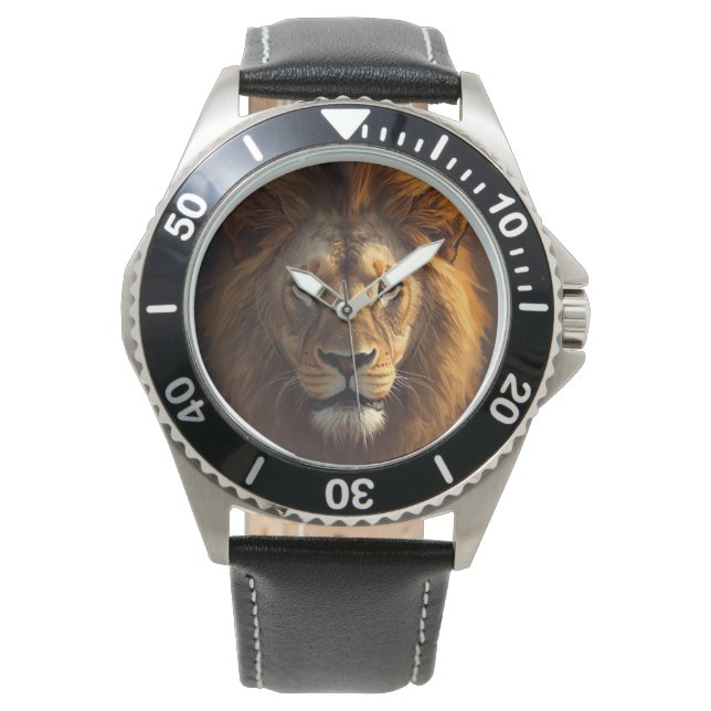 Masculine ,Lion King Background, Men Watch (Front)