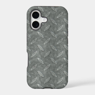 Masculine Manly Grungy Metal Diamond Plated Art iPhone 17 Case