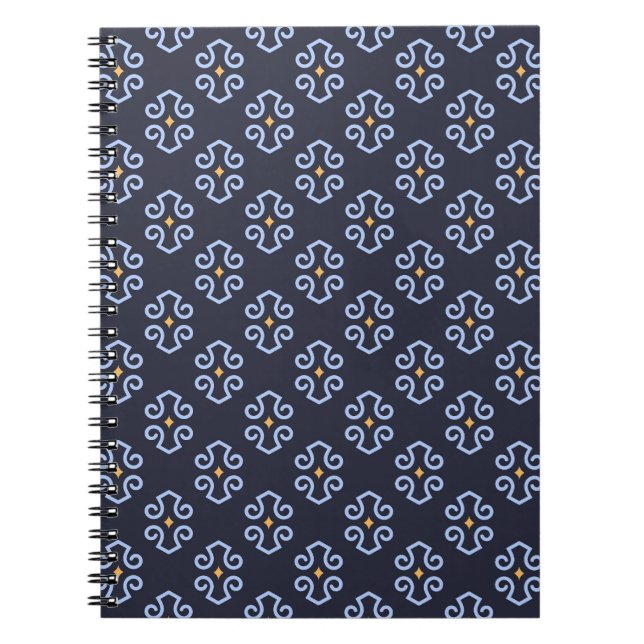 Masculine Modern, Abstract Geometric Pattern. Notebook (Front)