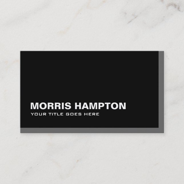 Masculine Monogram Business Cards (Front)