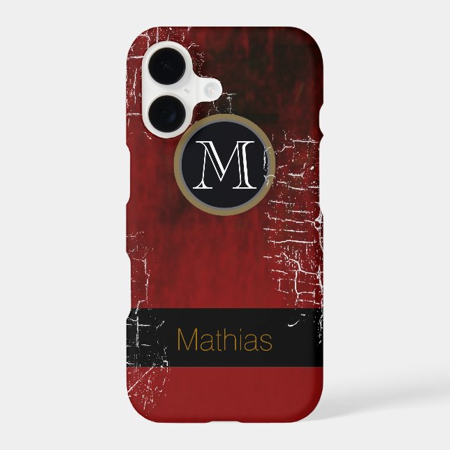 masculine monogram iphone case (Back)