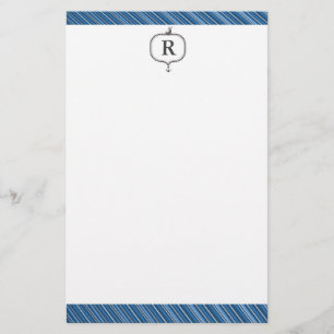 Masculine Monogrammed Nautical Stationery