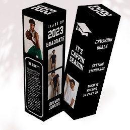 Masculine Photo Graduation Gift Wine Box