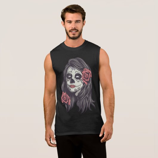 Masculine regatta Bella Muerte Sleeveless Shirt (Front Full)