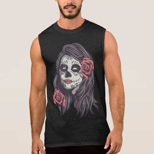 Masculine regatta Bella Muerte Sleeveless Shirt (Front)