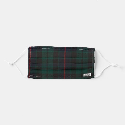 MASCULINE TARTAN PLAID FACE MASK FOR HIM (Front, Folded)