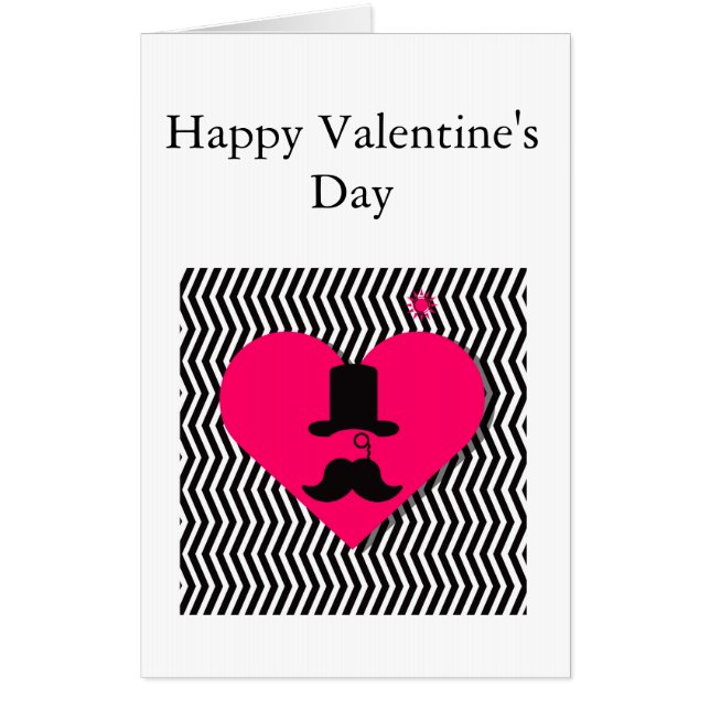 Masculine Valentine's Day  Card (Front)