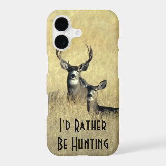 Masculine White Tail Mule Deer Buck Doe iPhone 17 Case