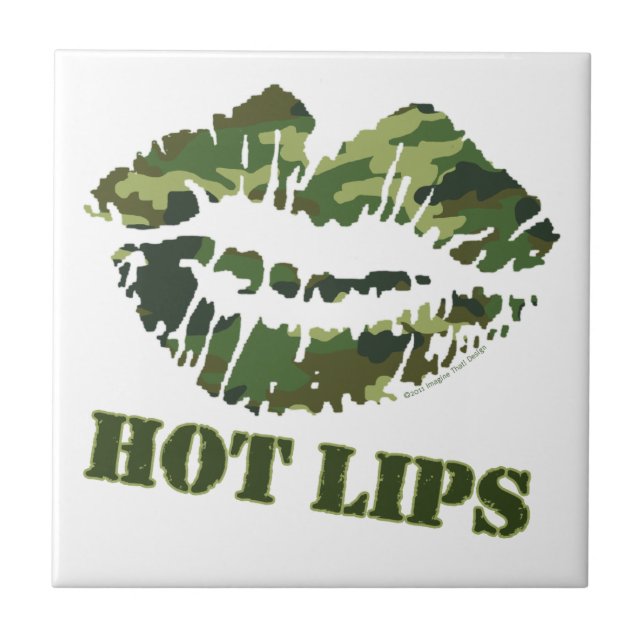 MASH Hot Lips Ceramic Tile (Front)