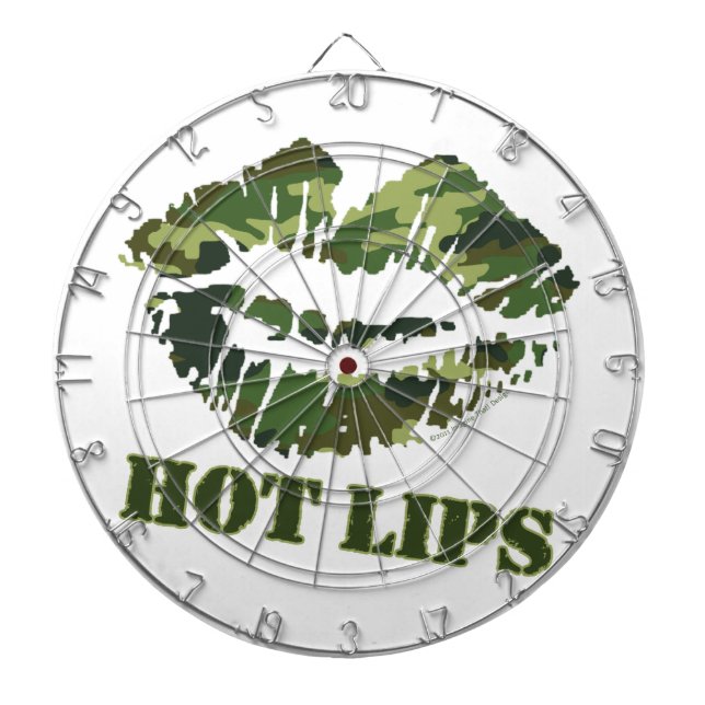MASH Hot Lips Dartboard With Darts (Front)