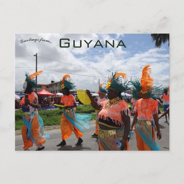 Mash Parade Georgetown Guyana Postcard (Front)