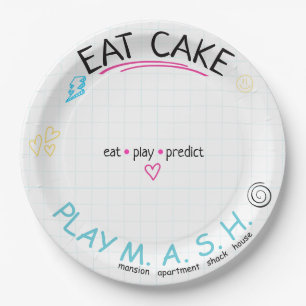 MASH Party Kit 90s Tween Birthday Sleepover  Paper Plates