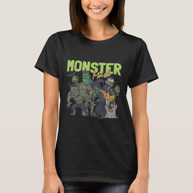 Mash Vintage Ghost Halloween Funny  T-Shirt (Front)