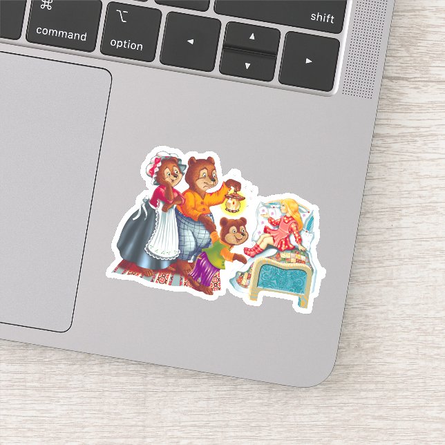 Masha and 3 bears. Animal Family. Sticker (Detail)