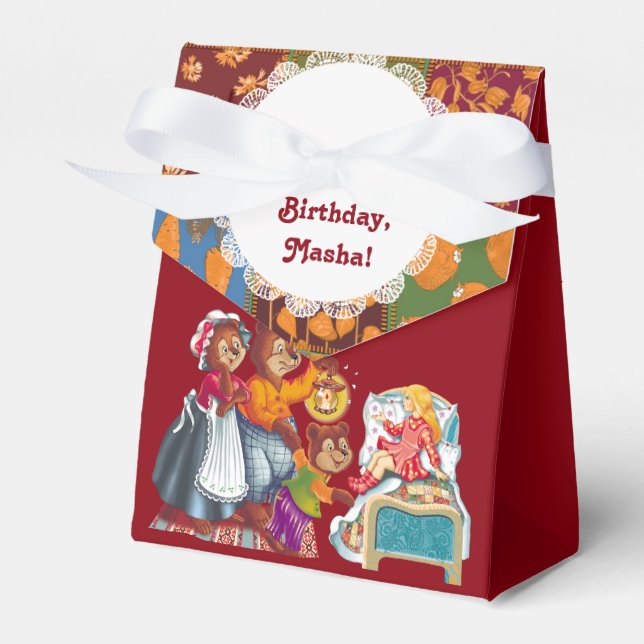 Masha and 3 bears favor boxes (Front Side)