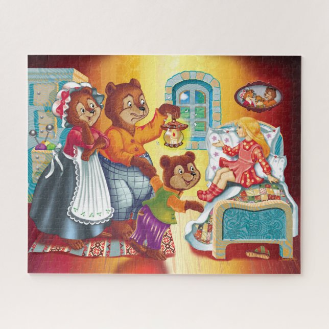 Masha and 3 bears jigsaw puzzle (Horizontal)