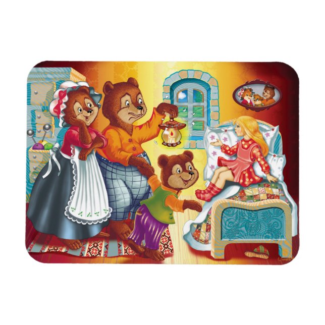 Masha and 3 bears magnet (Horizontal)