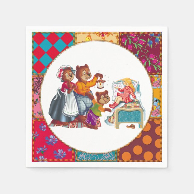 Masha and 3 bears napkins (Front)