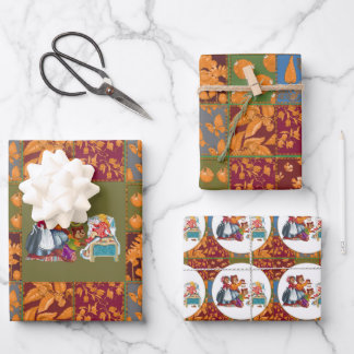 Masha and 3 bears  wrapping paper sheets