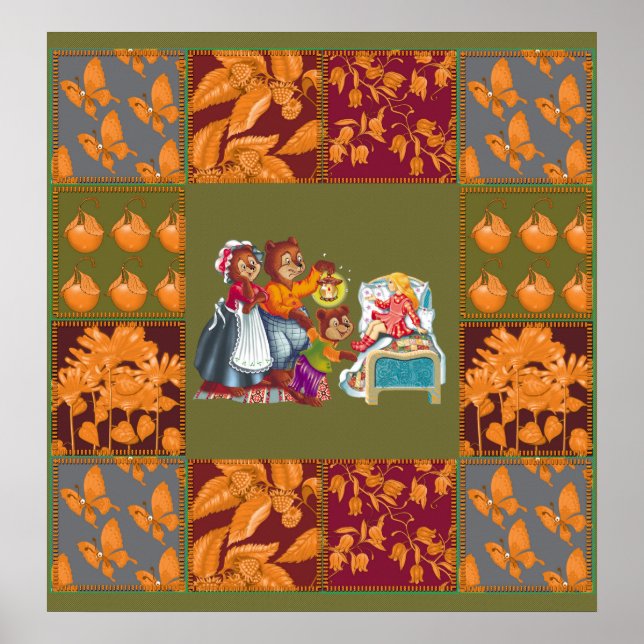 Masha and 3 fairy-tale bears poster (Front)