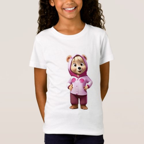 Masha and the Bear Serene Companionship T_Shirt