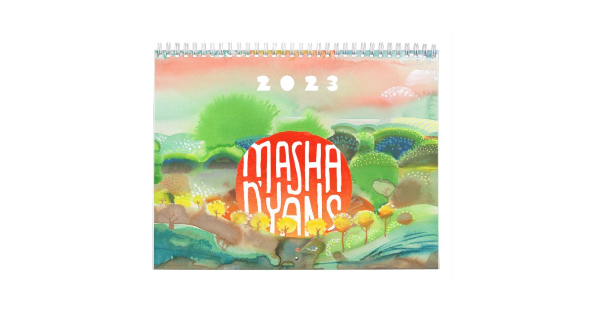 Masha D'yans 2023 WALL CALENDAR Zazzle