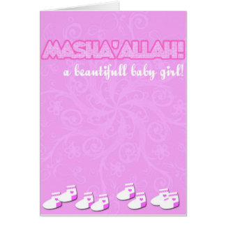 masha'Allahbaby girl Cards