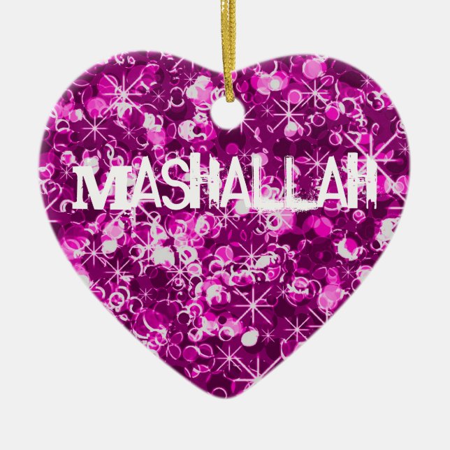 Mashallah islamic celebration ornament (Front)