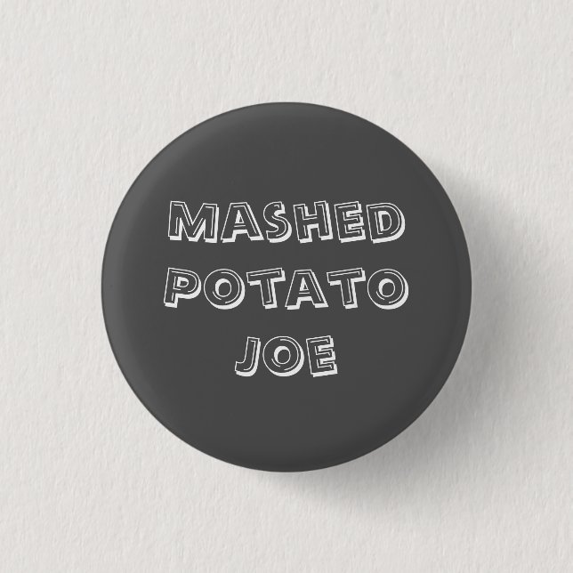 Mashed Potato Joe Pinback Button (Front)