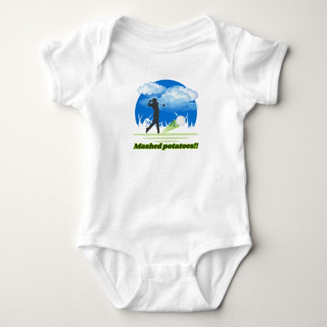 Mashed Potatoes Baby Bodysuit (Front)